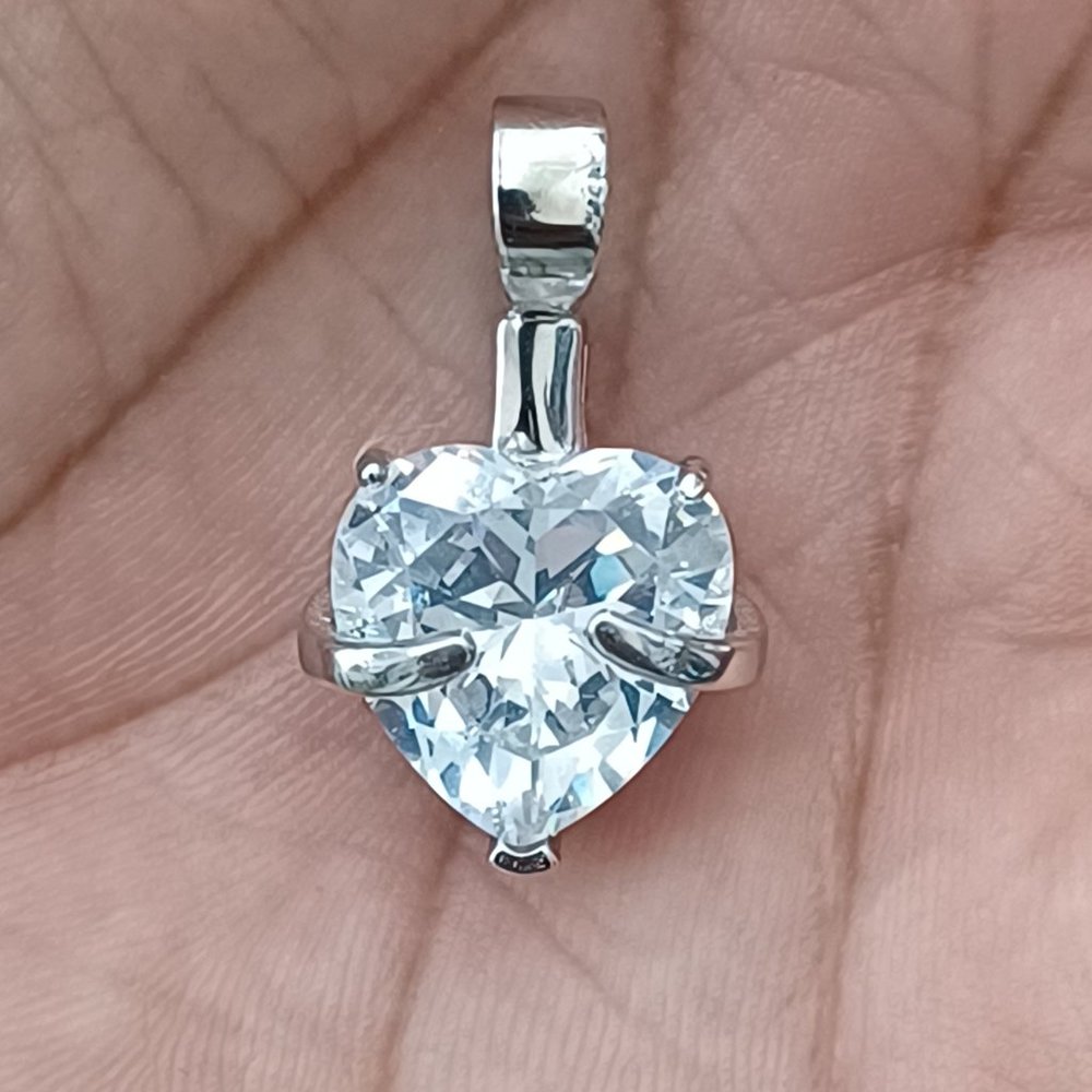 925 Sterling Silver Heart Shape Pendent